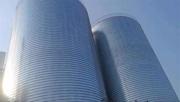 义乌2座混凝土高架卷板仓